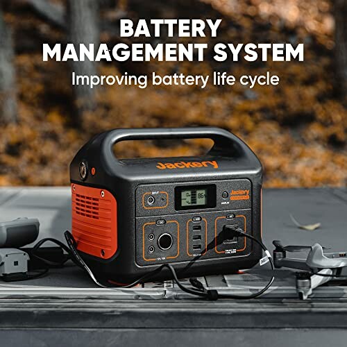 Portable power station with battery management system for improved battery life cycle.